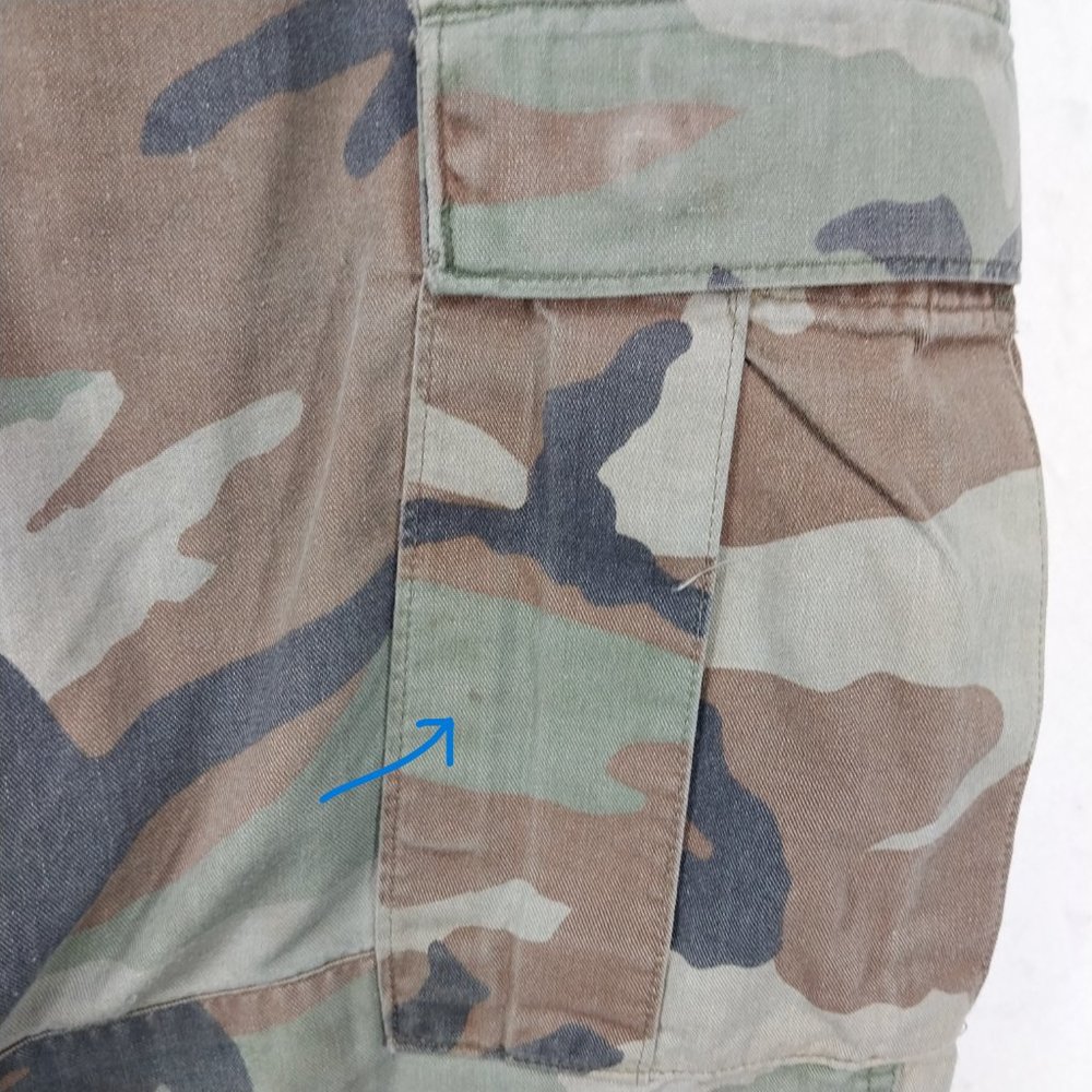 Military Pants Mens 33x30 Cargo Camouflage M81 Woodland Army Green Brown Relaxed - Picture 11 of 16